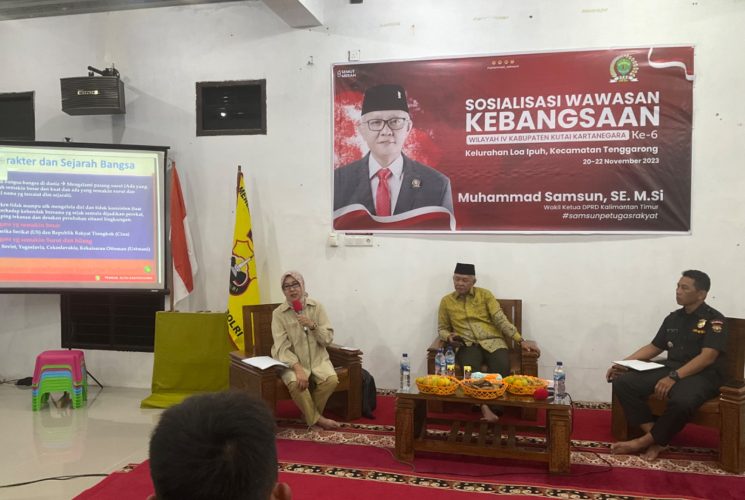 Perkuat Nasionalisme, Samsun Gelar Sosbang ke-6 bersama Senkom Mitra Polri Se-Kukar