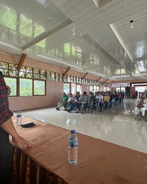 Atasi Degradasi Nasionalisme, Samsun Sosbang ke-12 di Desa Jantur Baru