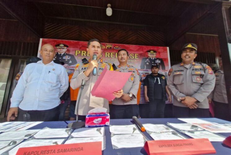 Polsek Sungai Pinang Bongkar Sindikat Pencurian Motor, Amankan 15 Motor dan 1 Mobil