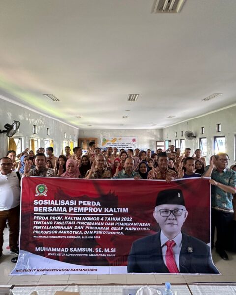 Wakil Ketua I DPRD Kaltim Muhammad Samsun Sosialisasikan Perda Pencegahan Narkotika