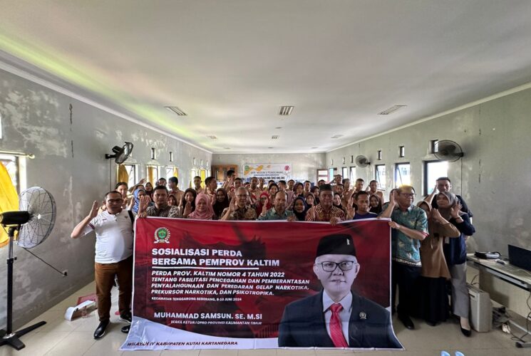Wakil Ketua I DPRD Kaltim Muhammad Samsun Sosialisasikan Perda Pencegahan Narkotika