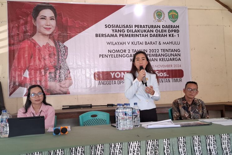 Yonavia Sosialisasikan Perda Ketahanan Keluarga di Kutai Barat, Fokus pada Pencegahan Pernikahan Dini