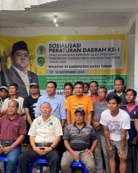 Budianto Bulang Ajak Warga Muara Wahau Lawan Narkotika Lewat Sosialisasi Perda