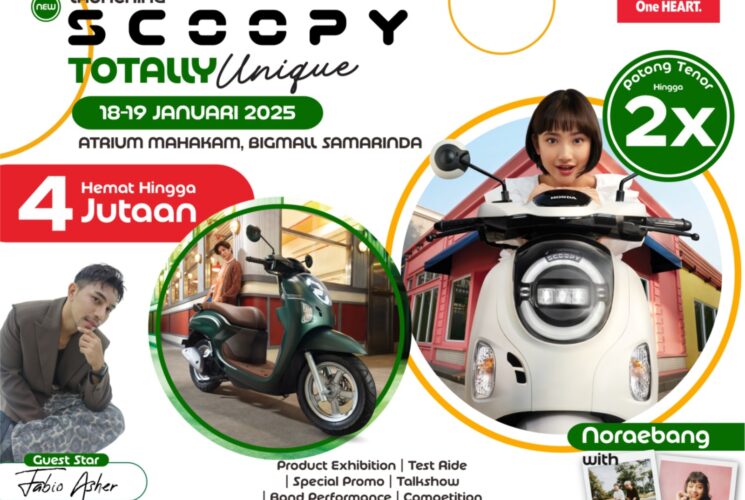 New Honda Scoopy Siap Curi Perhatian Warga Kota Tepian Lewat Regional Public Launching