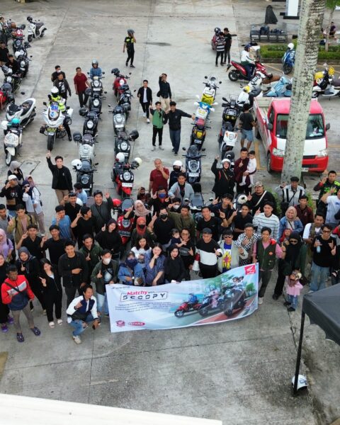 Semangat Satu Hati para Bikers IMHS dalam Gelaran Regional Public Launching New Honda Scoopy