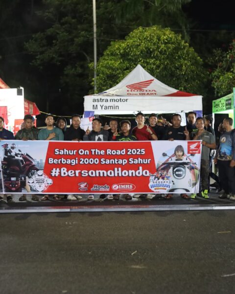 Semarak Ramadhan Bikers Honda, Aksi Sosial Berbagi 2000 Santap Sahur Lewat Sahur On The Road