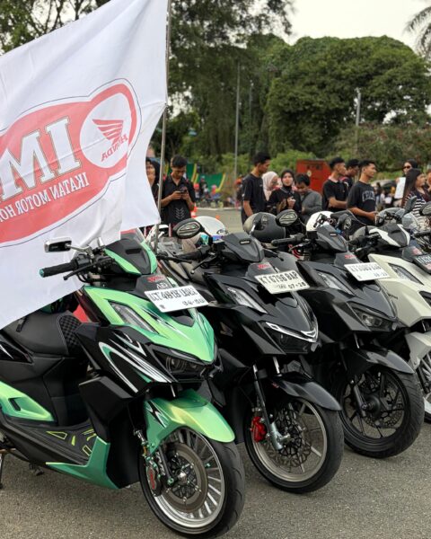 Perkuat Solidaritas Riders Honda Vario Kota Tepian Lewat Vario Night Ride