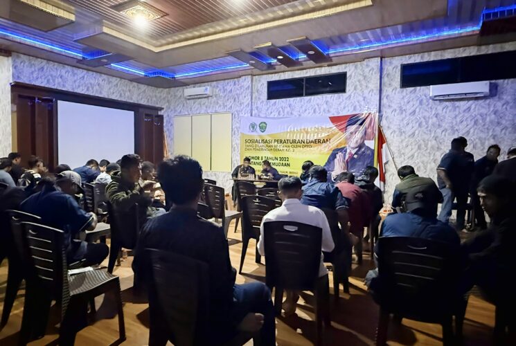 Pemuda Jadi Fokus, Apansyah Sosialisasikan Perda Nomor 8 Tahun 2022